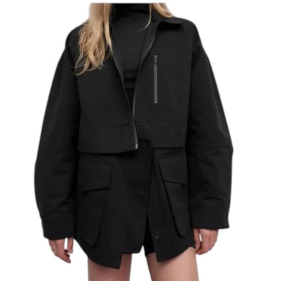 New Women's Lululemon Glyde 2-in-1 Adaptable Jacket Black X Large - Picture 2 of 7